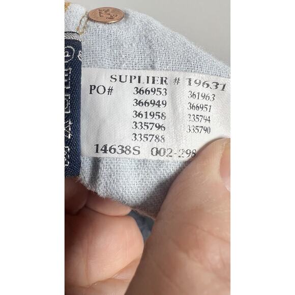 RALPH LAUREN SPORT Womens Medium Wash Distressed Denim Blue Jean Shorts Size 14 - Picture 6 of 7